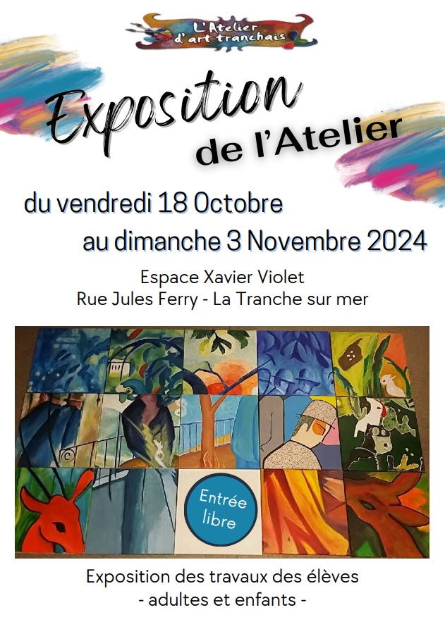 Affiche de l'exposition de l'Atelier d'Art Tranchais