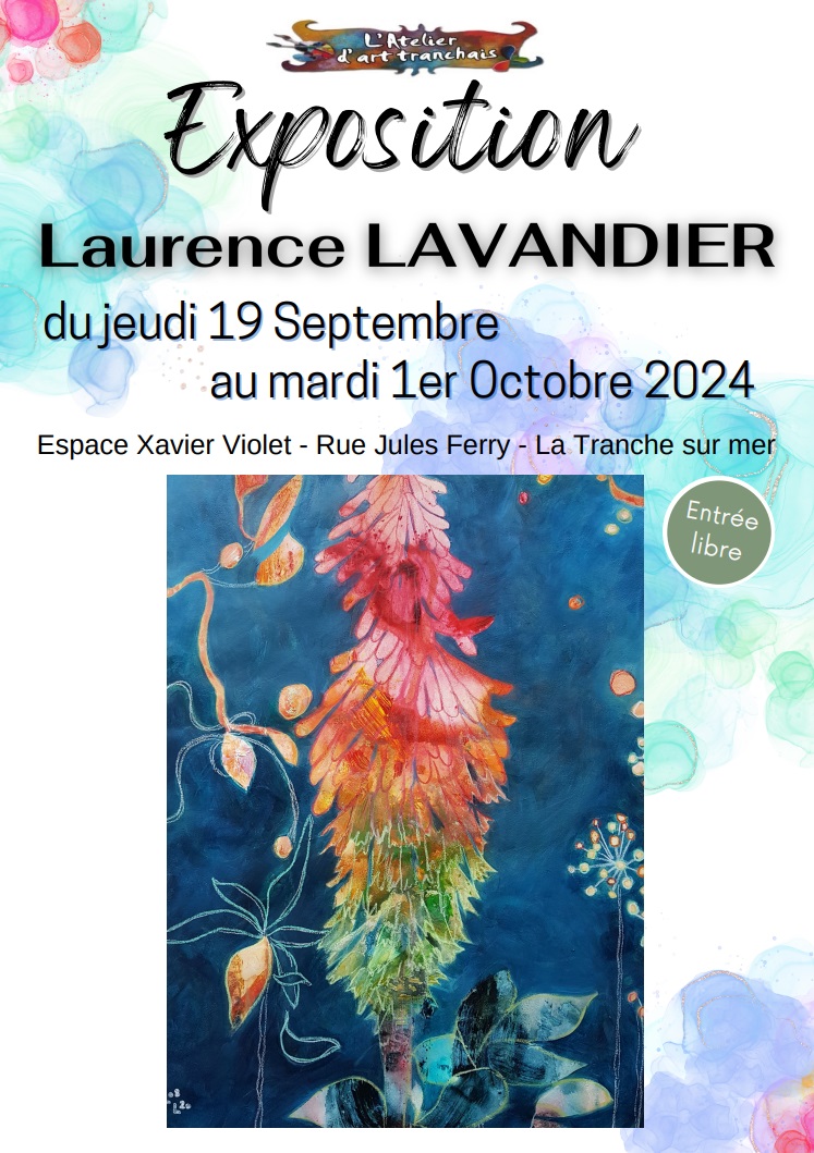 Affiche de l'exposition de Laurence LAVANDIER