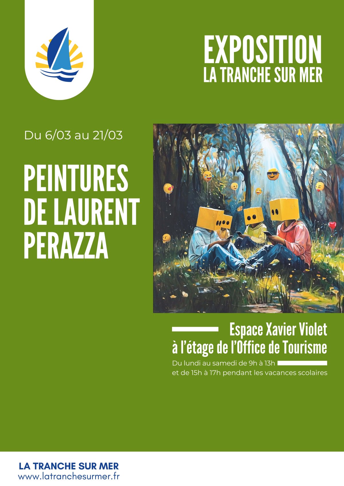 Affiche de l'exposition de Laurent PERAZZA