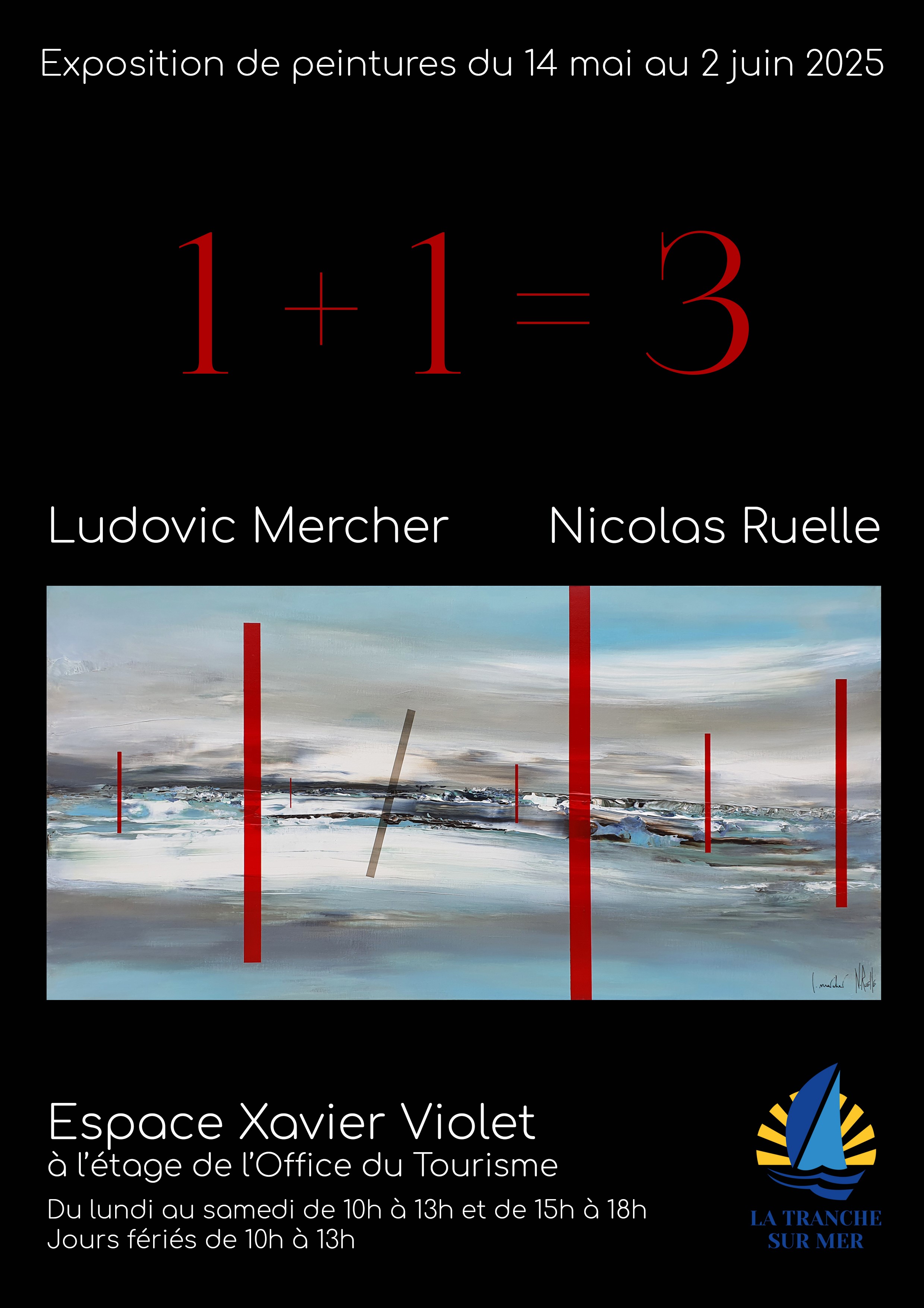 Affiche de l'exposition de Nicolas RUELLE et Ludovic MERCHER