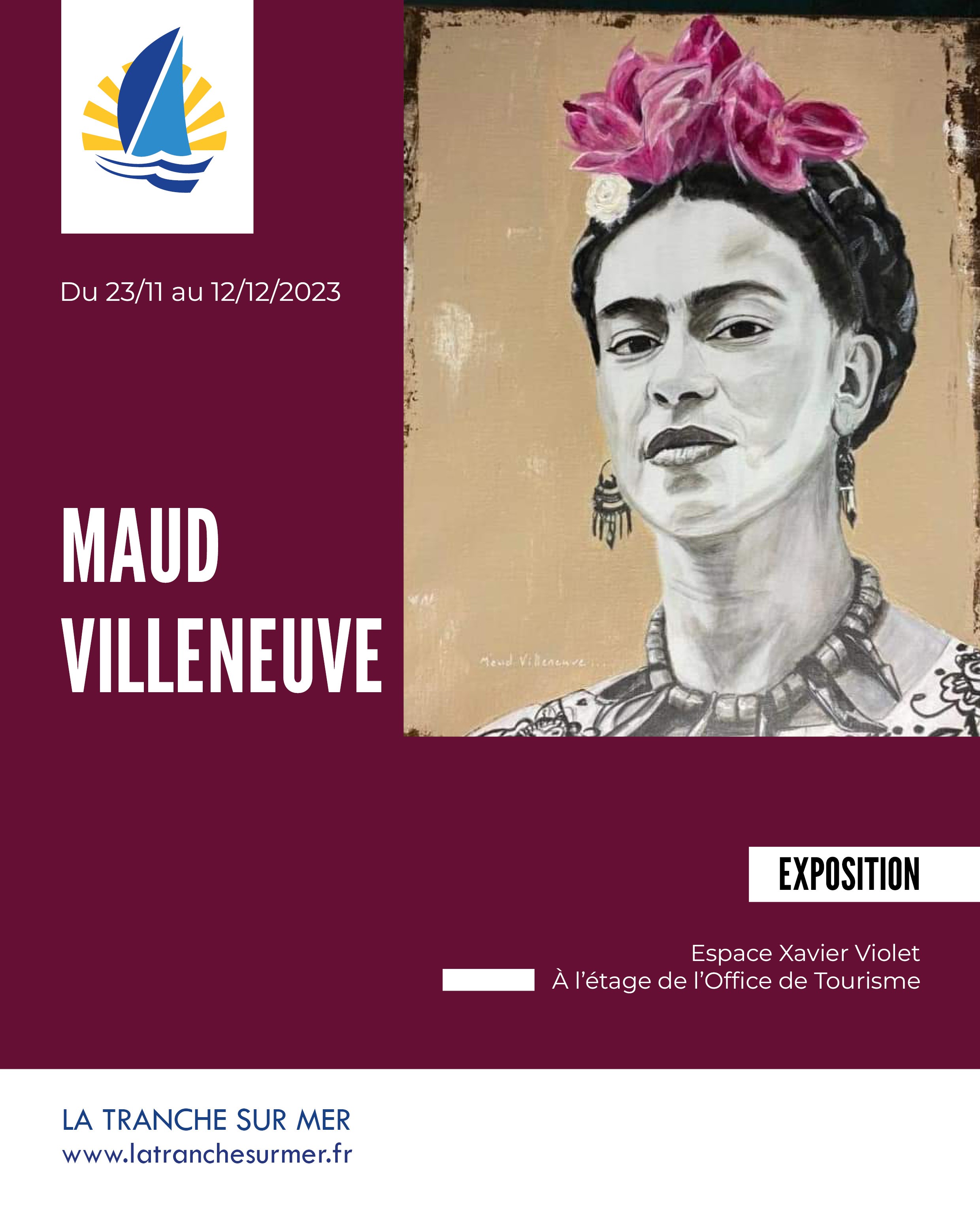 Affiche de l'exposition de Maud VILLENEUVE